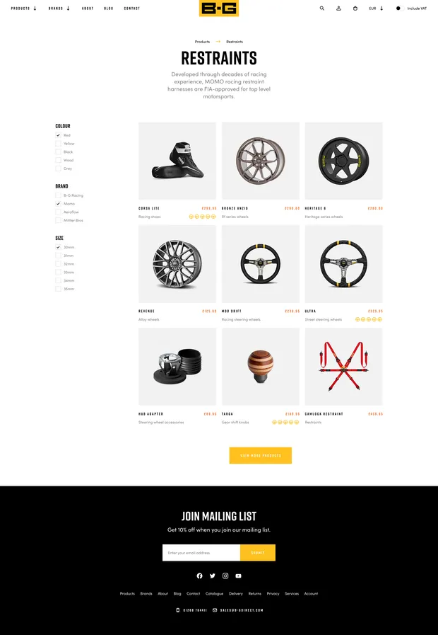 Screenshot of Brown & Geesons design